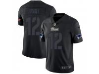Limited Youth Tom Brady New England Patriots Nike Jersey - Black Impact Vapor Untouchable