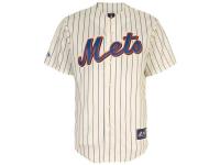 Majestic New York Mets Replica Jersey-White Pinstripe