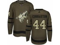 Men Adidas Arizona Coyotes #44 Kevin Connauton Green Salute to Service NHL Jersey