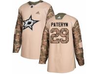 Men Adidas Dallas Stars #29 Greg Pateryn Camo Veterans Day Practice NHL Jersey