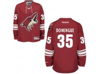 Men Arizona Coyotes #35 Louis Domingue Burgundy Red Home NHL Jersey