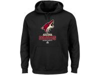 Men Arizona Coyotes Majestic Critical Victory VIII Fleece Hoodie C Black