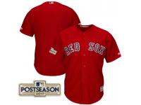 Men Boston Red Sox Scarlet 2017 Postseason Patch Cool Base Team Jersey
