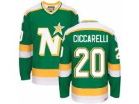 Men CCM Dallas Stars #20 Dino Ciccarelli Premier Green Throwback NHL Jersey