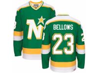 Men CCM Dallas Stars #23 Brian Bellows Premier Green Throwback NHL Jersey