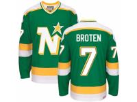 Men CCM Dallas Stars #7 Neal Broten Premier Green Throwback NHL Jersey