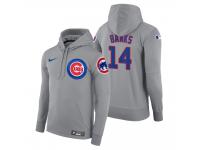 Men Chicago Cubs Ernie Banks Nike Gray Road Hoodie