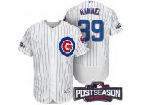 Men Chicago Cubs Jason Hammel #39 NL Central Champions White 2016 Postseason Patch Flex Base Jersey