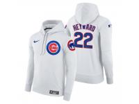 Men Chicago Cubs Jason Heyward Nike White Home Hoodie