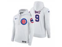 Men Chicago Cubs Javier Baez Nike White Home Hoodie