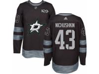 Men Dallas Stars #43 Valeri Nichushkin Black 1917-2017 100th Anniversary Stitched NHL Jersey