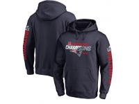 Men New England Patriots Pro Line 2016 AFC Conference Champions Striped Pullover Hoodie - Navy