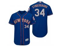 Men New York Mets Noah Syndergaard #34 Royal-Gray 2017 Alternate Flex Base Jersey