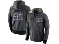 Men NFL Nike New England Patriots #95 Derek Rivers Stitched Black Anthracite Salute to Service Player