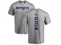 Men Nike James Develin Ash Backer - NFL New England Patriots #46 T-Shirt