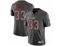 Men Nike New England Patriots #33 Dion Lewis Gray Static Vapor Untouchable Game NFL Jersey