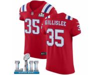Men Nike New England Patriots #35 Mike Gillislee Red Alternate Vapor Untouchable Elite Player Super Bowl LII NFL Jersey