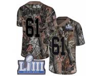 Men Nike New England Patriots #61 Marcus Cannon Camo Rush Realtree Limited Super Bowl LIII Bound NFL Jersey