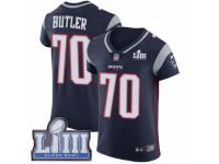 Men Nike New England Patriots #70 Adam Butler Navy Blue Team Color Vapor Untouchable Elite Player Super Bowl LIII Bound NFL Jersey