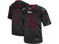 Men Nike NFL New England Patriots #56 Andre Tippett Lights Out Black Limited Jersey