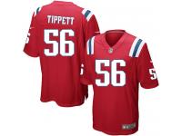 Men Nike NFL New England Patriots #56 Andre Tippett Red Game Jersey