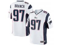 Men Nike NFL New England Patriots #97 Alan Branch Road White Limited Jersey