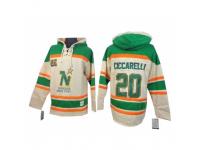 Men Old Time Hockey Dallas Stars #20 Dino Ciccarelli Premier Cream Sawyer Hooded Sweatshirt