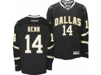 Men Reebok Dallas Stars #14 Jamie Benn Authentic Black NHL Jersey