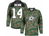 Men Reebok Dallas Stars #14 Jamie Benn Premier Camo Veterans Day Practice NHL Jersey