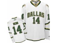 Men Reebok Dallas Stars #14 Jamie Benn Premier White Third NHL Jersey