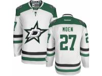 Men Reebok Dallas Stars #27 Travis Moen Premier White Away NHL Jersey