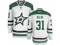 Men Reebok Dallas Stars #31 Antti Niemi Premier White Away NHL Jersey