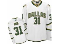 Men Reebok Dallas Stars #31 Antti Niemi Premier White Third NHL Jersey