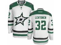 Men Reebok Dallas Stars #32 Kari Lehtonen Premier White Away NHL Jersey
