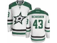 Men Reebok Dallas Stars #43 Valeri Nichushkin Authentic White Away NHL Jersey
