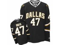 Men Reebok Dallas Stars #47 Johnny Oduya Premier Black NHL Jersey
