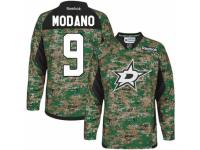 Men Reebok Dallas Stars #9 Mike Modano Premier Camo Veterans Day Practice NHL Jersey