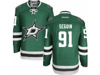 Men Reebok Dallas Stars #91 Tyler Seguin Premier Green Home NHL Jersey