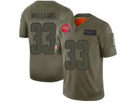 Men's #33 Limited Joejuan Williams Camo Football Jersey New England Patriots 2019 Salute to Service