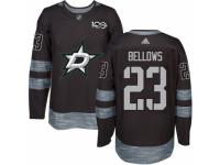 Men's Adidas Dallas Stars #23 Brian Bellows Premier Black 1917-2017 100th Anniversary NHL Jersey