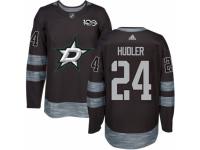 Men's Adidas Dallas Stars #24 Jiri Hudler Premier Black 1917-2017 100th Anniversary NHL Jersey