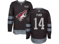 Men's Adidas Richard Panik Authentic Black NHL Jersey Arizona Coyotes #14 1917-2017 100th Anniversary