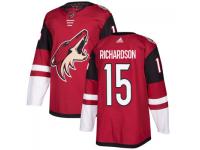 Men's Arizona Coyotes # 15 Brad Richardson adidas Maroon Authentic Jersey 2017