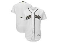 Men's Boston Red Sox Majestic White 2018 Memorial Day Authentic Collection Flex Base Team Jersey