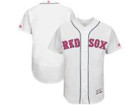 Men's Boston Red Sox Majestic White Mother's Day Flex Base Team Jersey