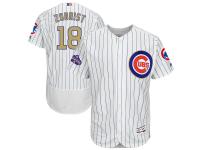 Men's Chicago Cubs Ben Zobrist Majestic White 2017 Gold Program Flex Base Player Jersey