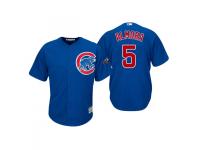 Men's Cubs 2018 Postseason Alternate Royal Albert Almora Jr Cool Base Jersey