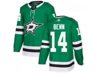 Men's Dallas Stars #14 Jamie Benn adidas Kelly Green Authentic Jersey