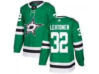 Men's Dallas Stars #32 Kari Lehtonen adidas Kelly Green Authentic Jersey