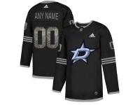 Men's Dallas Stars Customized Adidas Limited Black Arabic Numerals Fashion Jersey